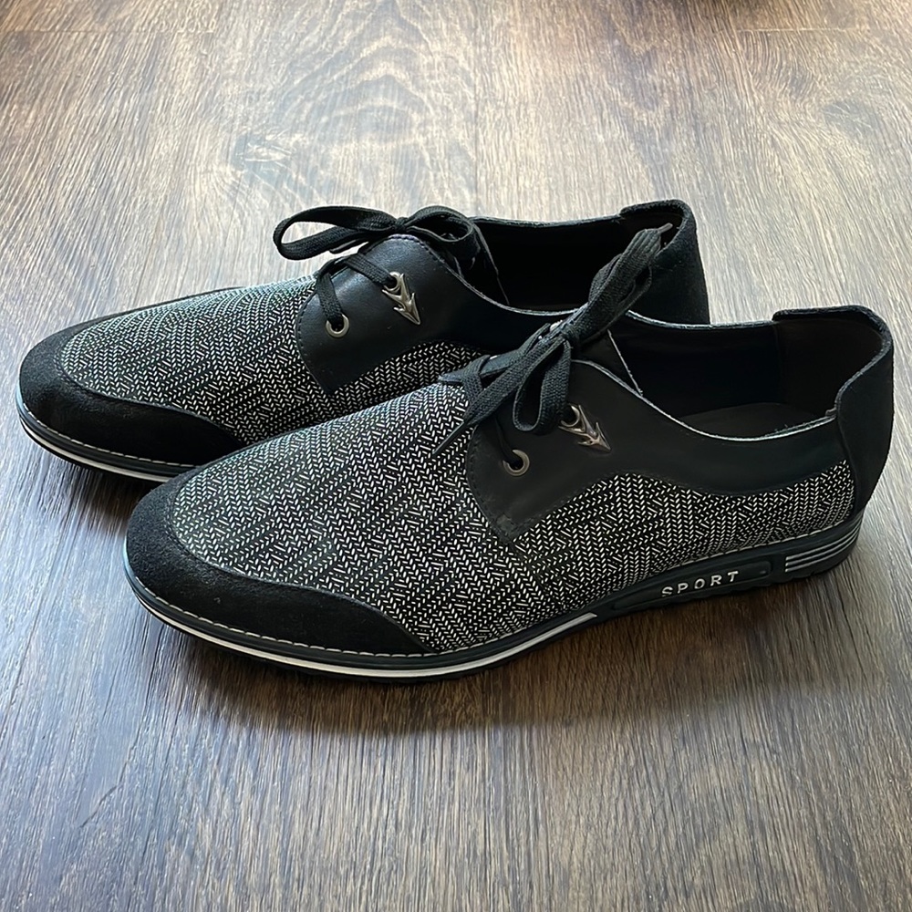 Black & White Mens Dress Shoes
